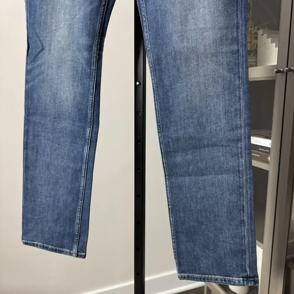 Paige Federal Slim Straight Leg Cartwright Blue Wash Denim Jeans 29 NEW Stretch